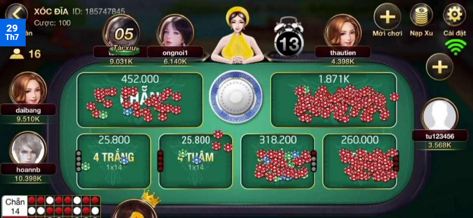 Xóc đĩa 13win – Điểm đến giải trí cá cược trực tuyến đỉnh nhất 3 Hướng dẫn chi tiết các bước tham gia chơi xóc đĩa 13win